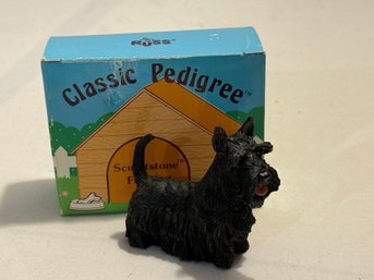 Classic Pedigree Sculptstone Figurine By Russ Scottish Terrier Item 14025 #786