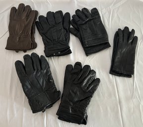 Leather Glove Lot Men's XL Women's Med