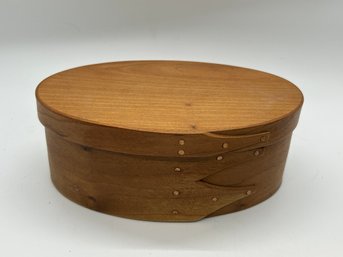 Vintage Shaker Cherry Oval Container Canterbury Woodworks