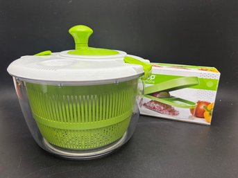 Onion Chopper And Cuisinart Salad Spinner