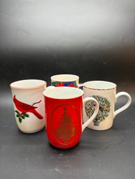 Porcelain Christmas Mugs
