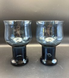 Lenox Clarion Blue Water Goblets