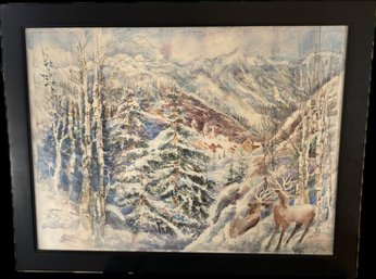 Original Lawrence Schneider Watercolor
