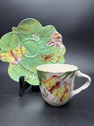 Spode Teacup And Saucer Floral Haven