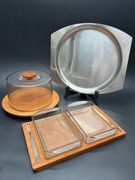 Danish MCM Teak Serving Dishes