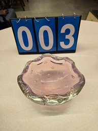 Murano Controled Bubble Art Glass