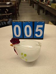 Art Glass Handblown Chicken