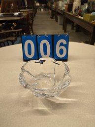 Artist Signed Orrifors Hand-blown Art Glass Bowl