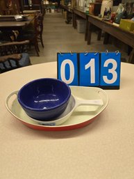 Lot Of Enameled And Ceramic Cookware