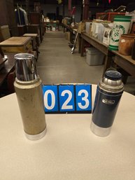 Two Vintage Thermoses