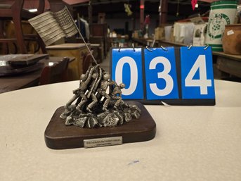 Pewter Iwo Jima Statue
