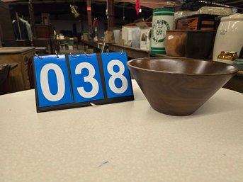 Burl Walnut Bowl - Signed