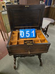 Rosewood Victorian Sewing Chest