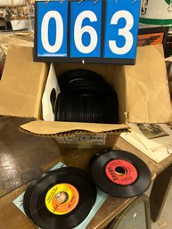 Box Full Of 45 Records