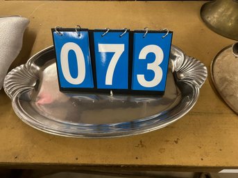 2 Signed Aluminum Serving Trays