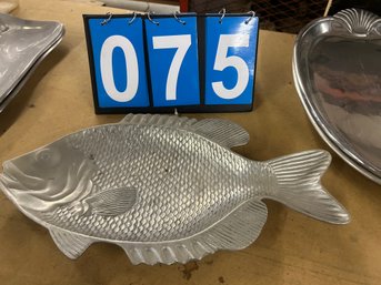 Metal Serving Fish Tray