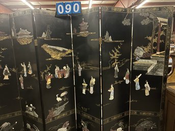 Six Panel Oriental Screen