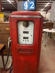 Vintage 1940s Tokheim Gas Pump Original And Complete