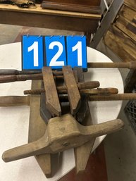 Lot Of Early Wood Clamps