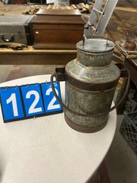 Galvanized Milk Can