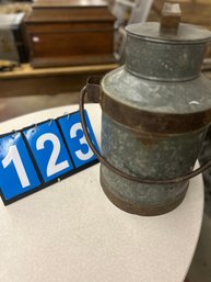 Galvanized Milk Can