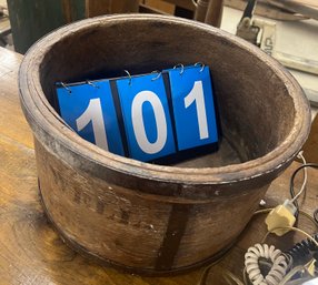 Primitive Wood Measure With Stenciled Lettering