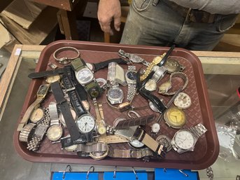 Lot 121 - Tray Lot Of Watches, Some As Is, Some Perfect