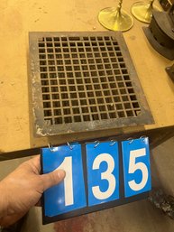 Ca 1900 Metal Floor Heating Register Grate