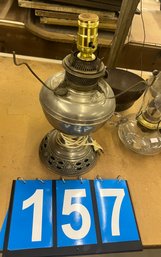 Nickel Plated Ray-o-lamp Marked Bradley And Hubbard With B&H Logo