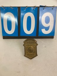 Worcester Police Captains Badge