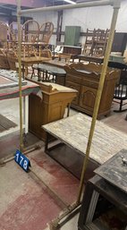 Rolling Steel Pipe Garment Hanging Rack, Large Size