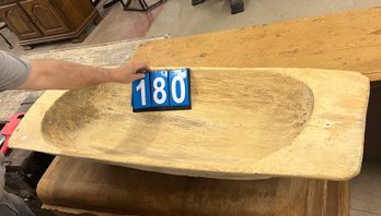 Large European Waxed Dough Bowl