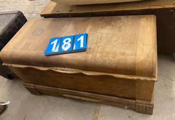 Depression Era Waterfall Style Cedar Lined Blanket Chest