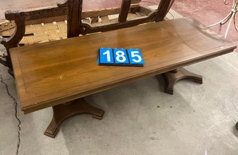 Contemporary Double Pedestal Coffee Table