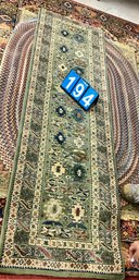 Oriental Style Rug Machine Made Carpet 2x7, Nice Condition