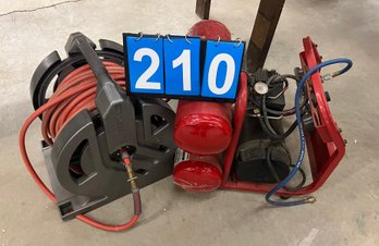 Porter Cable 135 Psi Air Compressor With Coil Of Air Hose