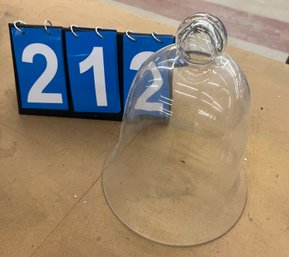 12' Ht Blown Glass Cover With Large Knob