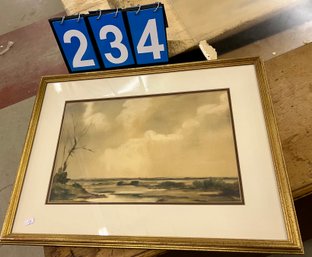 Watercolor, 'Fresh Air', Sgd John Snelling, 1977, England