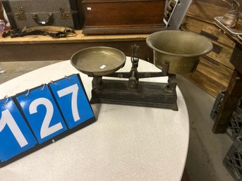 Early Scale With Brass Pans