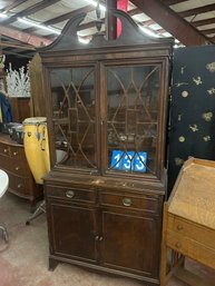 2 Door Mahg. China Cabinet