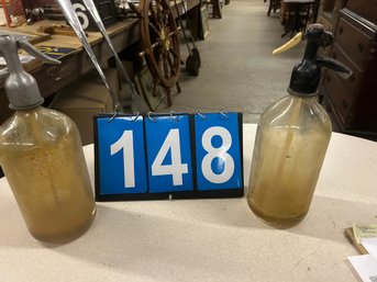 Pair Of Seltzer Bottles