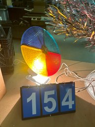 Color Wheel For Vintage Christmas Tree Lights Up But Doesn't Turn