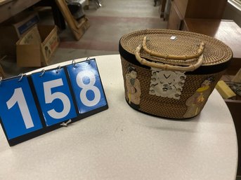 Beautiful Sewing Basket With Contents
