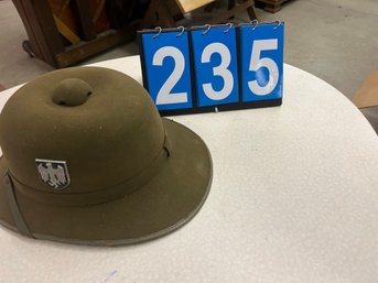 1942 German War Helmut Used During The North Africa Campaign