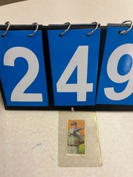 Original Vintage 1910 Maddox Baseball Card Shows Some Wear And Staining On Back