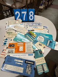 Box Full Of Calculation Table Charts Of All Kinds