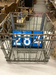 1967 Metal Hood Milk  Crate