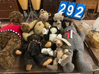Lot Of Collectable Bears Most Have Jointed Arms And Legs