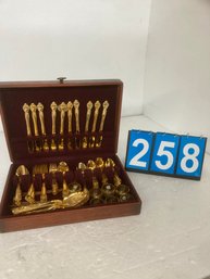 Gold Plated Flatware Set