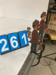 3 Counter Weight Hand Painted Figures